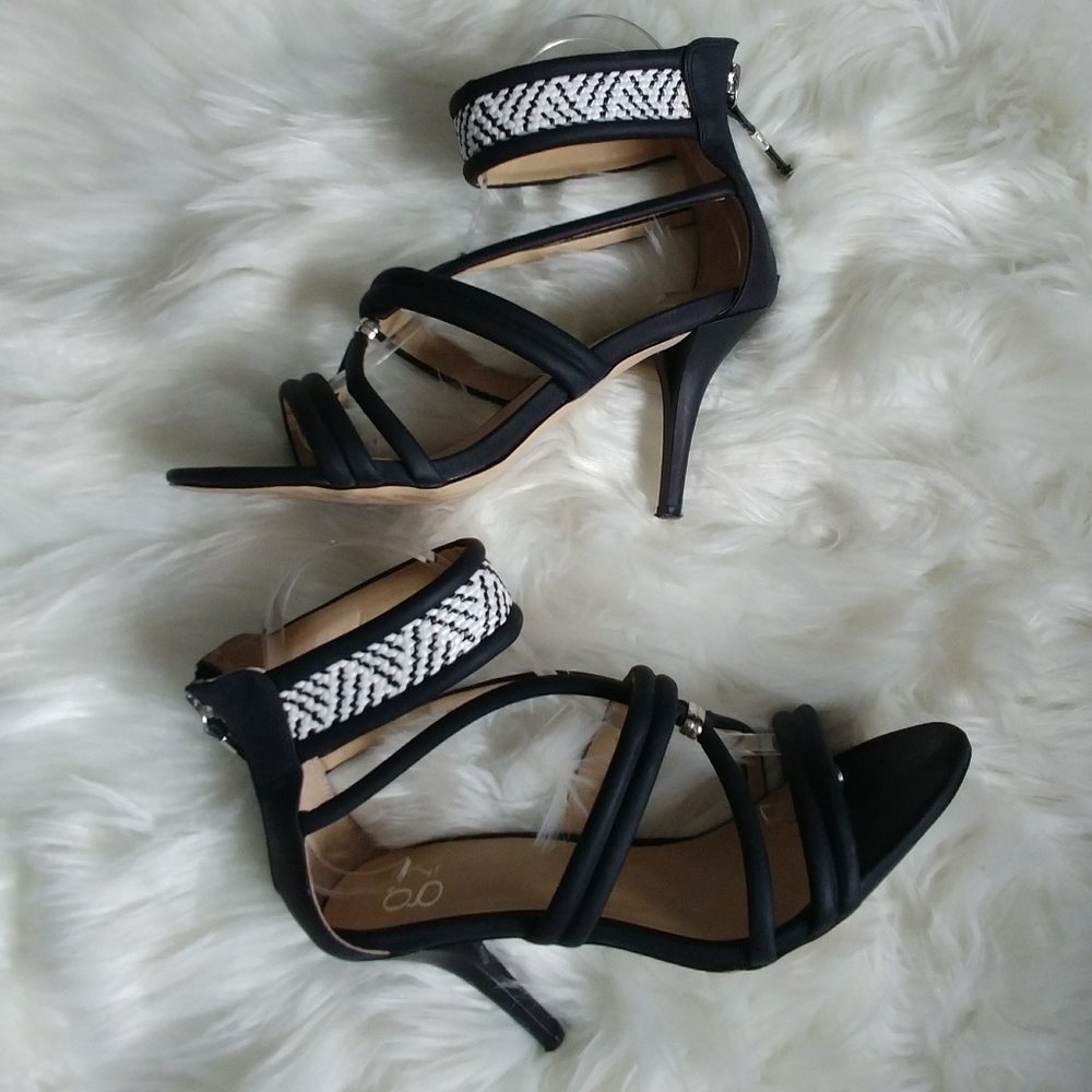 GX by Gwen Stefani Black and White Heels